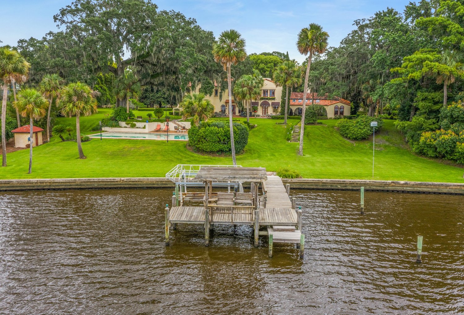 The Carl S. Swisher Estate at 2234 River Road is a Mediterranean Revival house constructed in 1929-30. The property has 145 feet of river frontage.